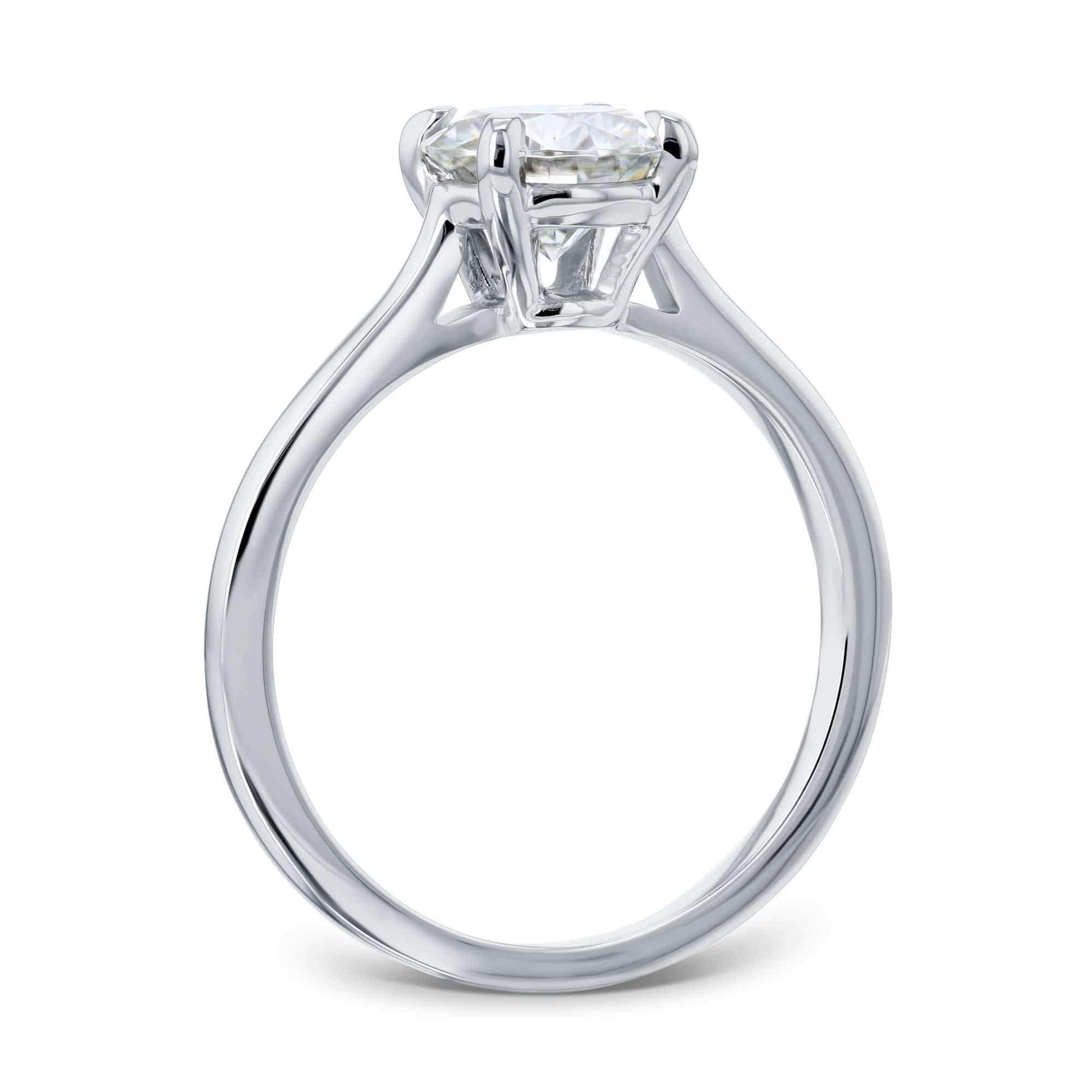 Kobelli 1ct Round Moissanite Solitaire Ring