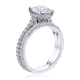 Kobelli 2ct Round Moissanite and 7/8ct TDW Lab Grown Diamond Bridal Set