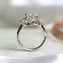 Kobelli The 3 Stone Trellis Oval Ring
