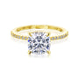 2.1 Carat Moissanite Cushion Petite Ring