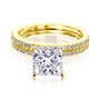 2 Carat Moissanite Princess Petite Bridal Set