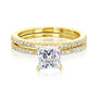 1.15 Carat Moissanite Princess Petite Bridal Set