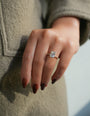 Radiant Shape Brilliant-cut Engagement Ring from the Petite Collection - image on a hand