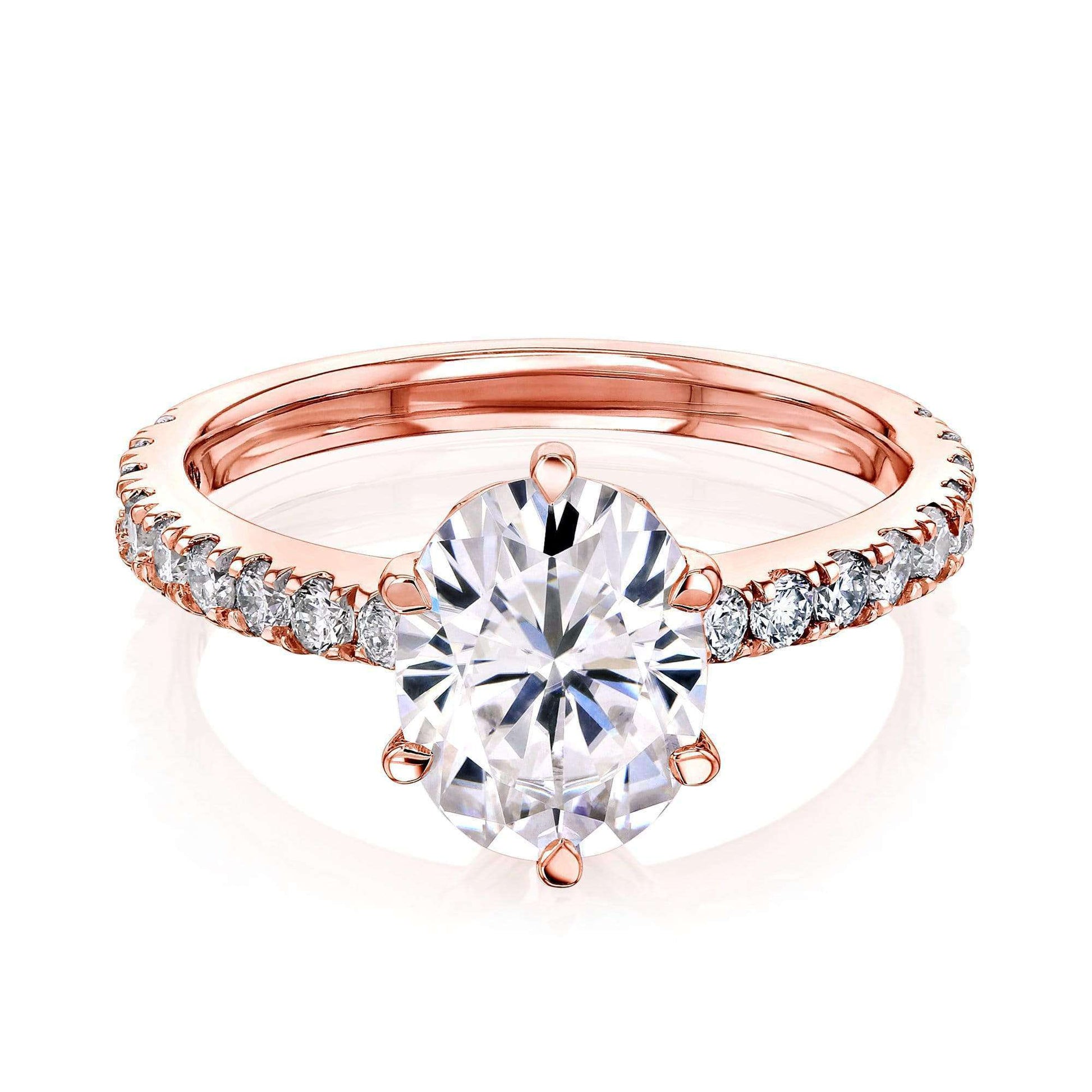 Kobelli 2.1ct Oval Moissanite Ring