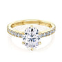 Kobelli 2.1ct Oval Moissanite Ring