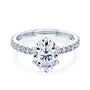 Kobelli 2.1ct Oval Moissanite Ring