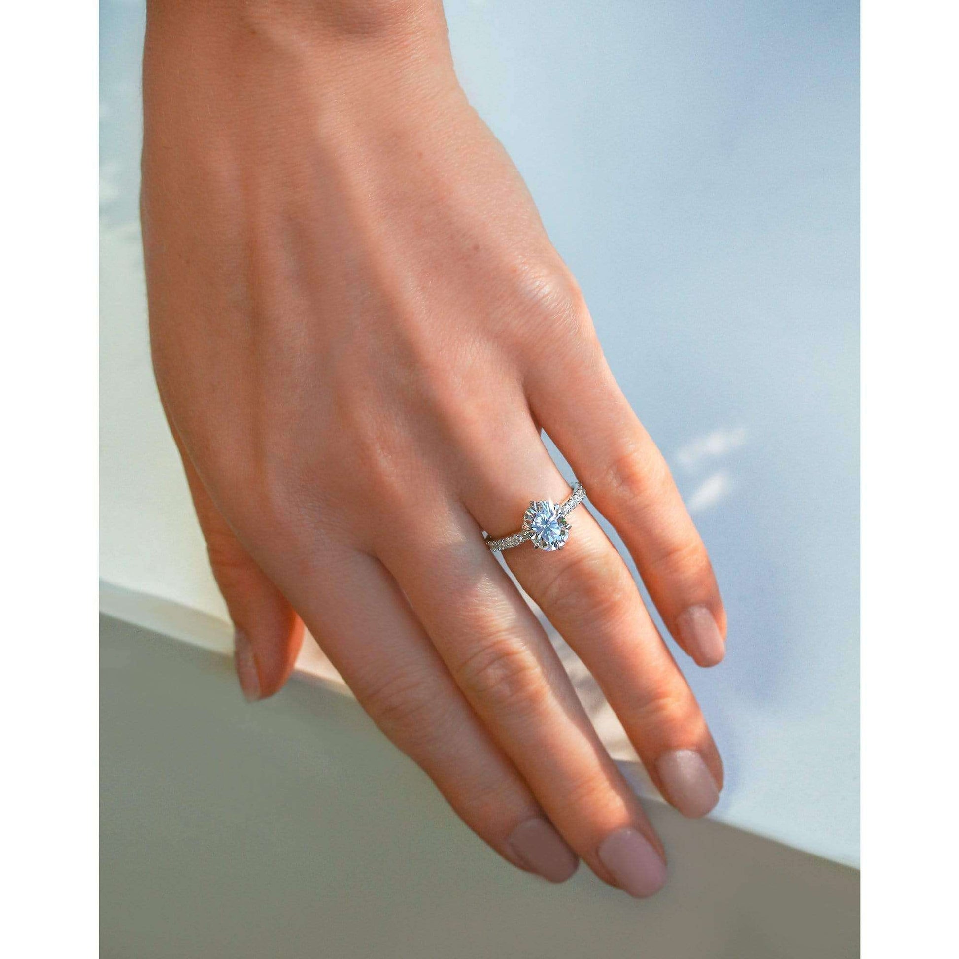 Kobelli 2.1ct Oval Moissanite Ring