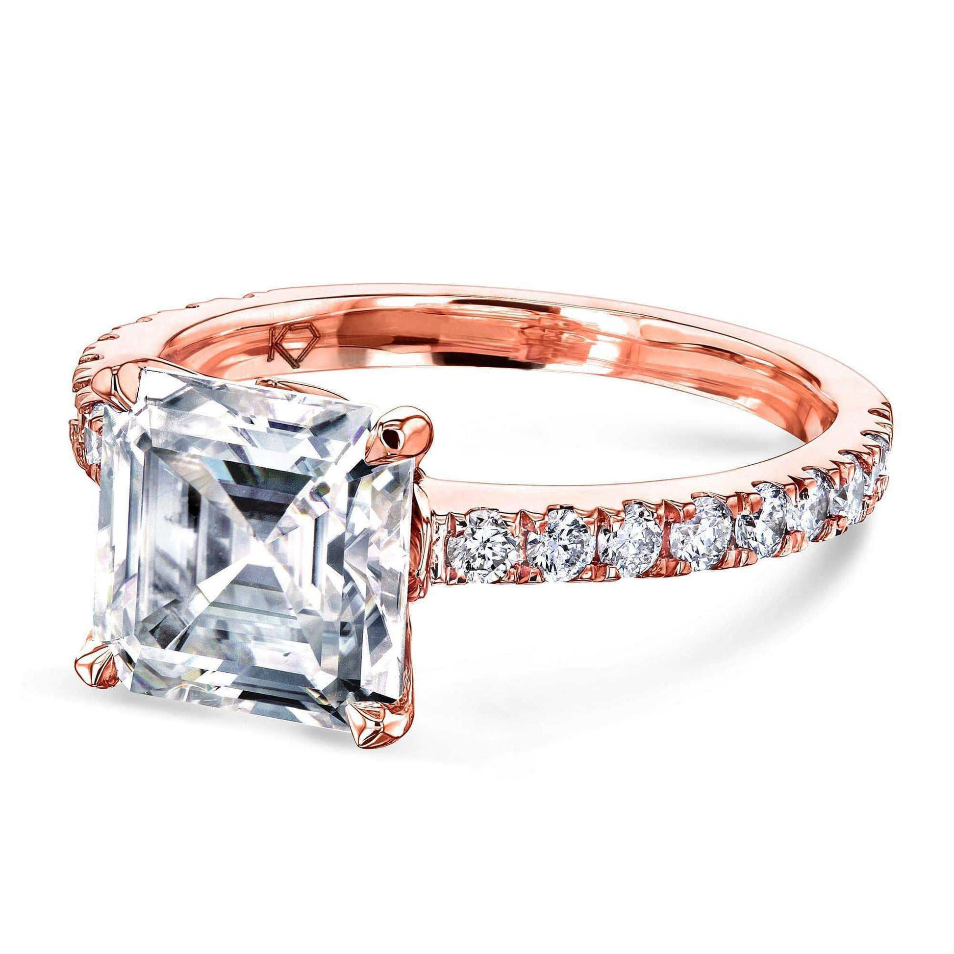 Kobelli 2.2ct Asscher Moissanite Ring