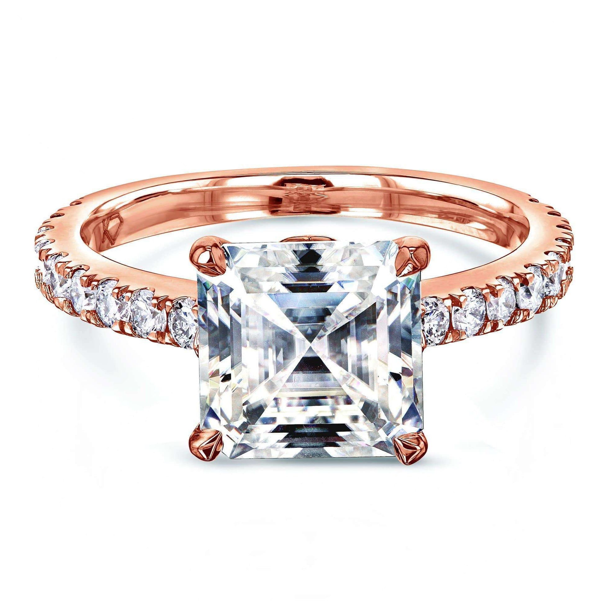 Kobelli 2.2ct Asscher Moissanite Ring MZ62796AS-E/4R