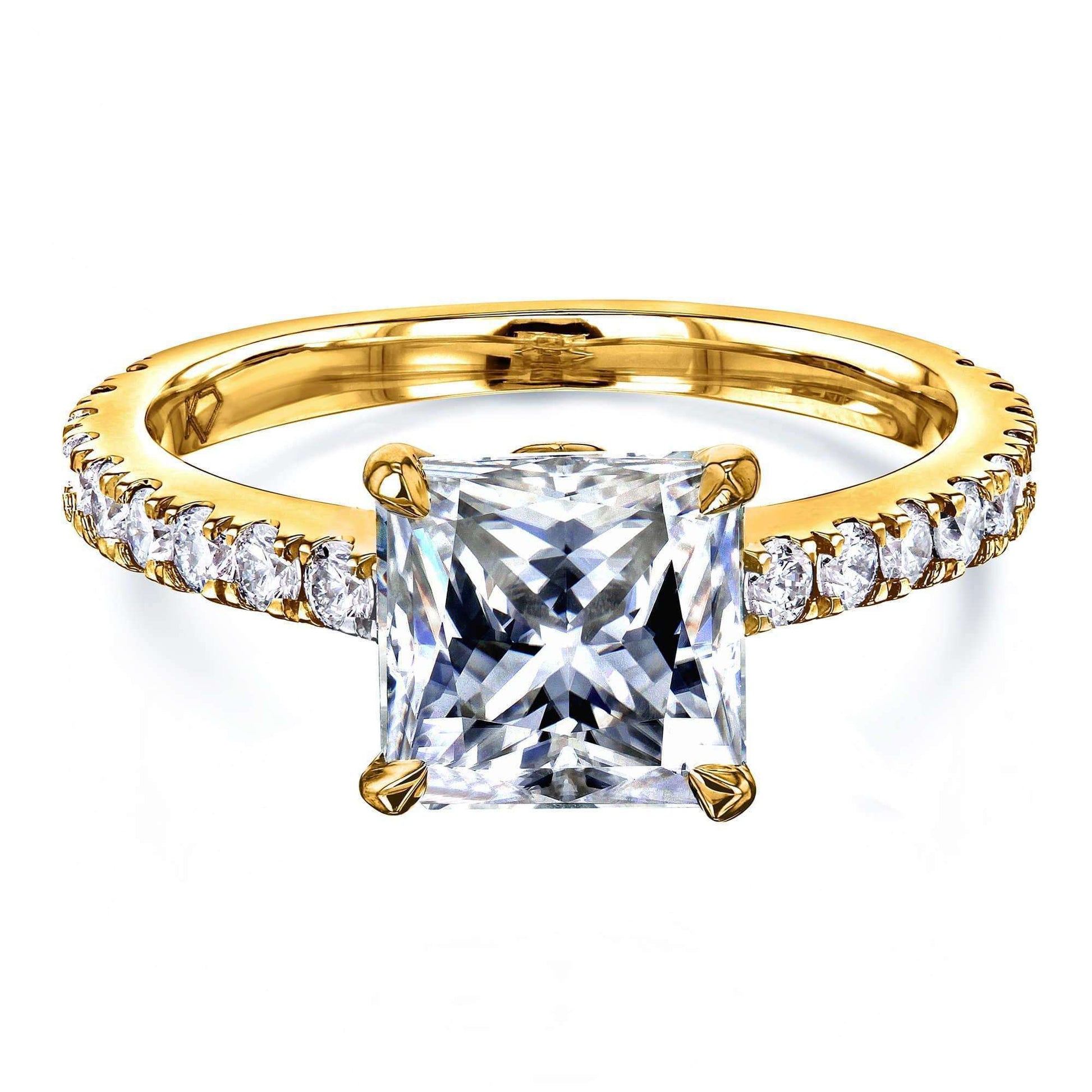 Kobelli 1.8ct Princess Moissanite Ring MZ62796P-E/4Y