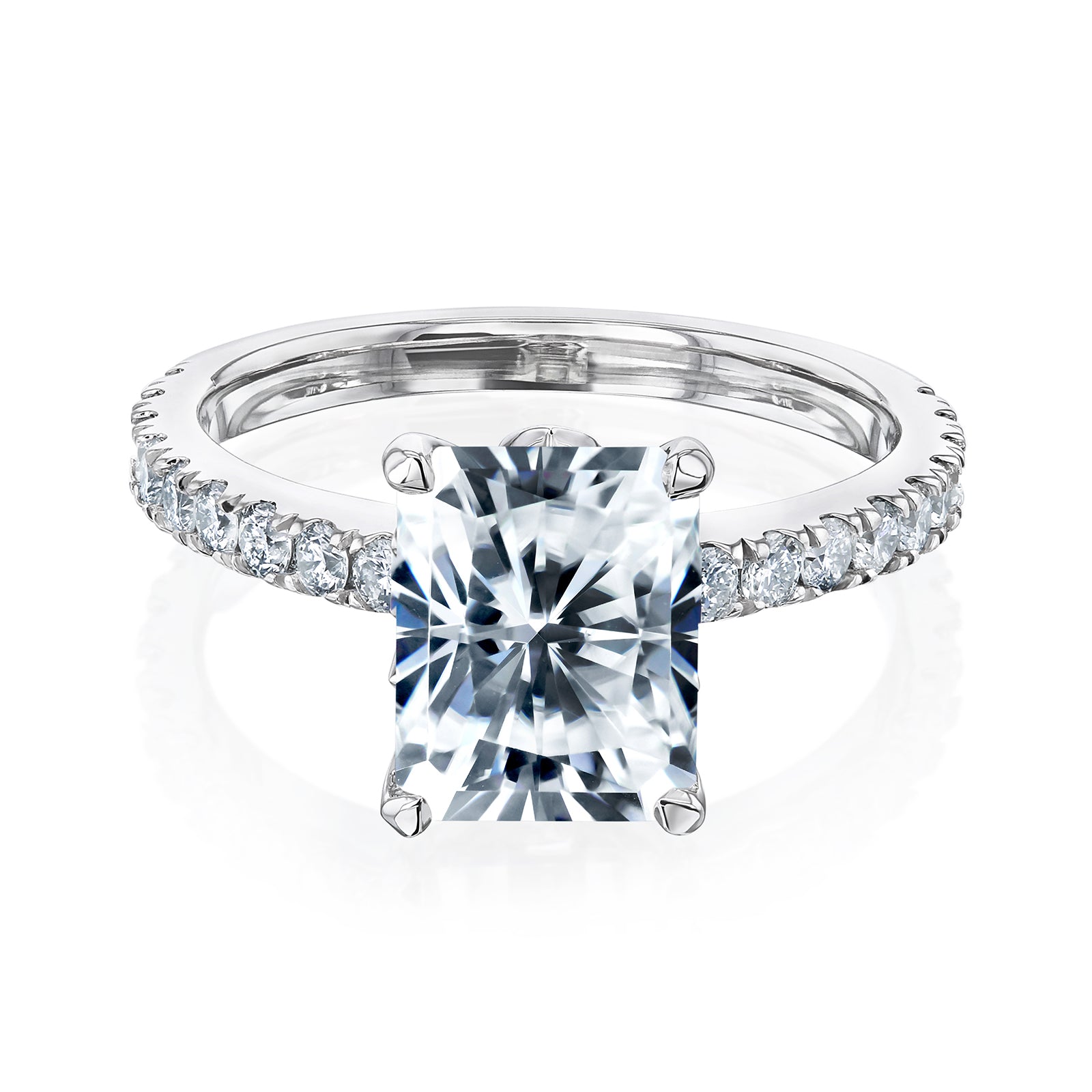 3.15 Carat Moissanite Radiant Madison Ring (DEF/VS)