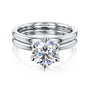 Plain Band Solitaire Round Kyoto Bridal Set