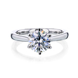 1.5 Carat Moissanite Solitaire Tokyo Ring