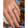 Kobelli 6-Prong Solitaire Plain Solid Gold Band Cathedral Engagement Ring