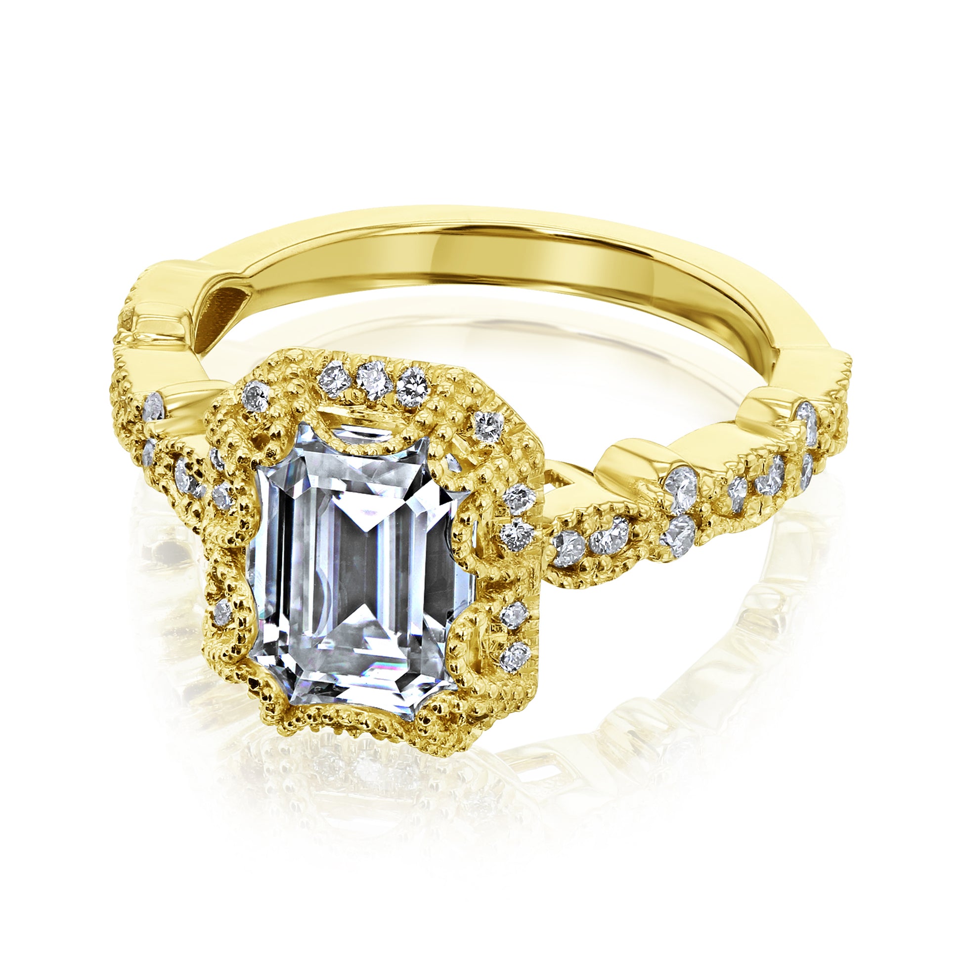 2 Carat Moissanite Easton Ring