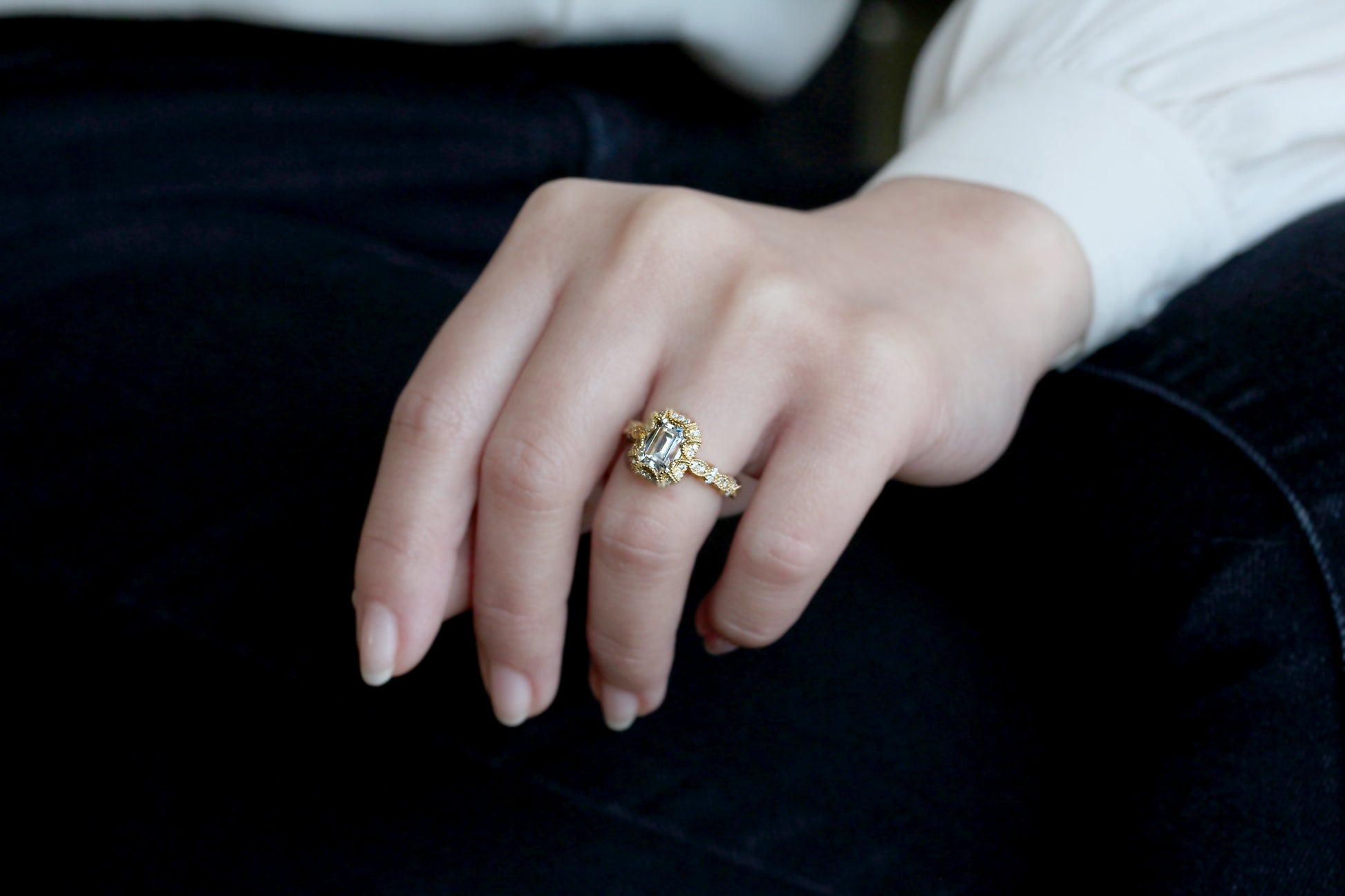 2 Carat Moissanite Easton Ring