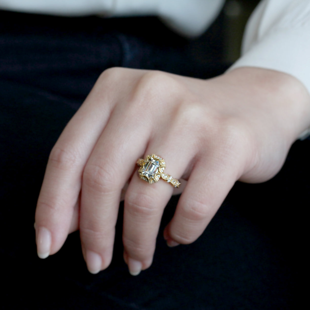 2 Carat Moissanite Easton Ring