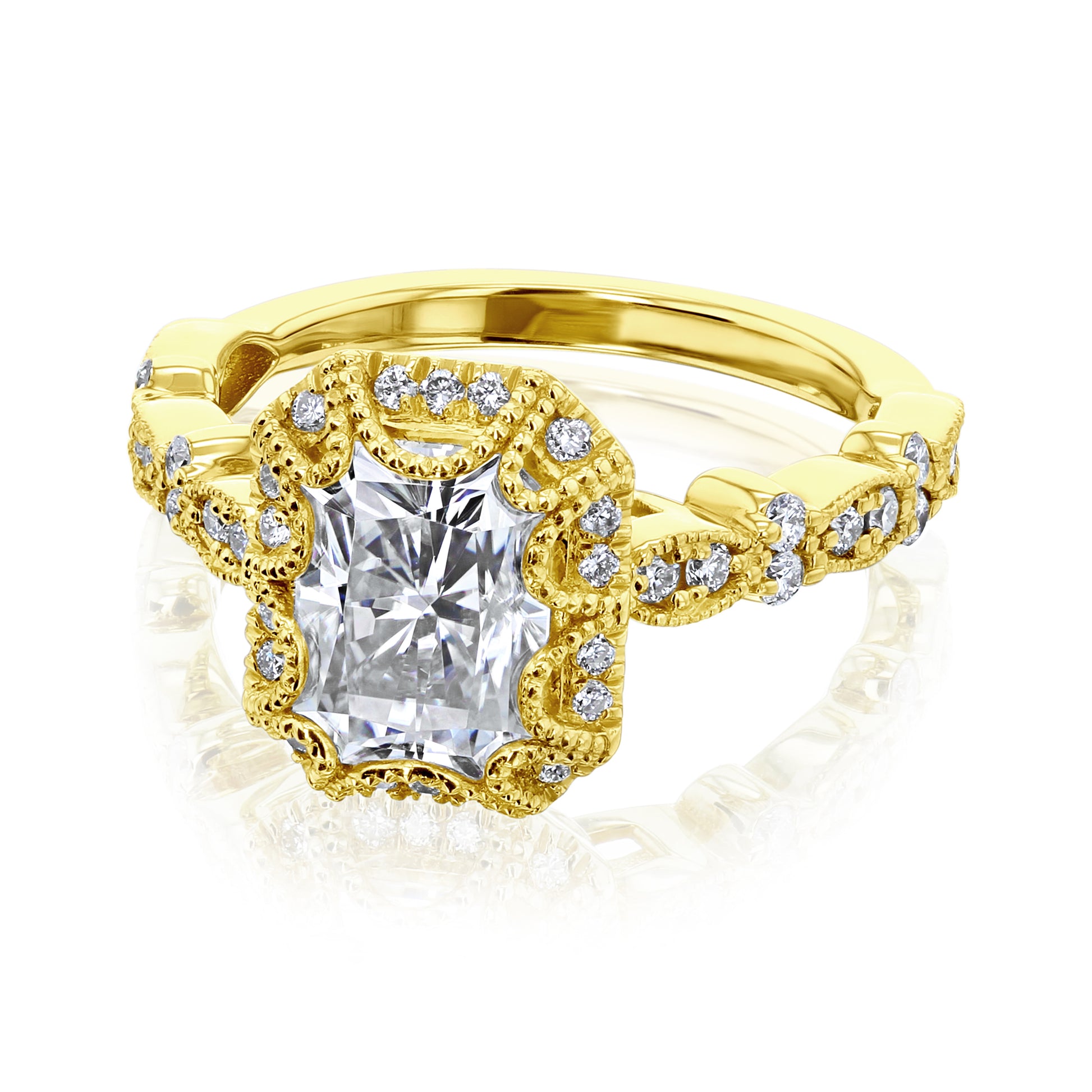 2.1 Carat Moissanite Racquel Ring