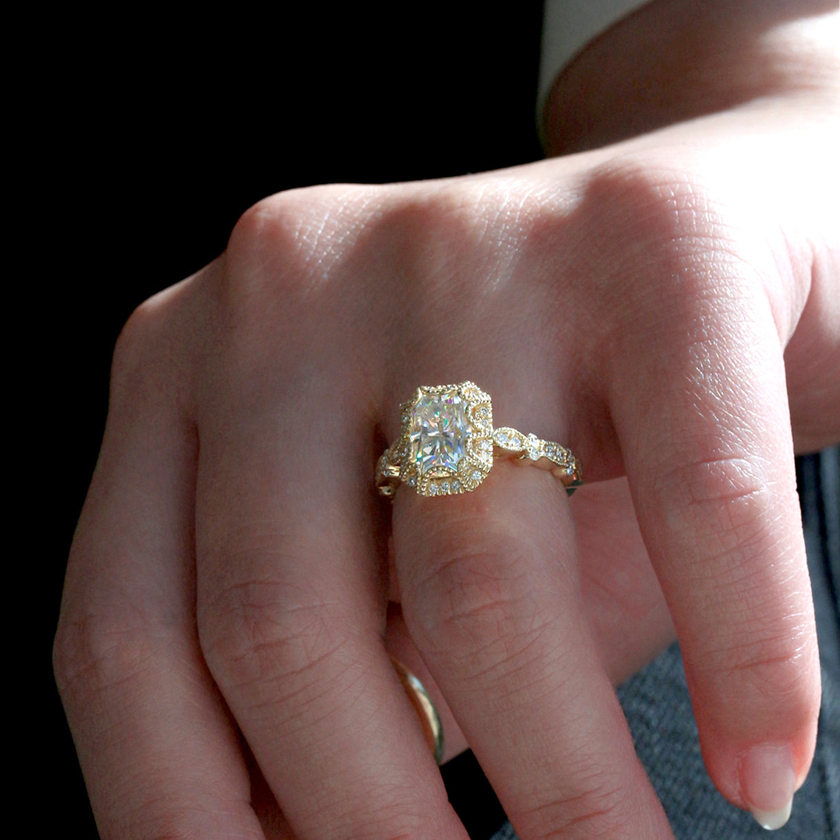 2.1 Carat Moissanite Racquel Ring