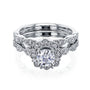0.88 Carat Moissanite Floral Spring Bridal Set