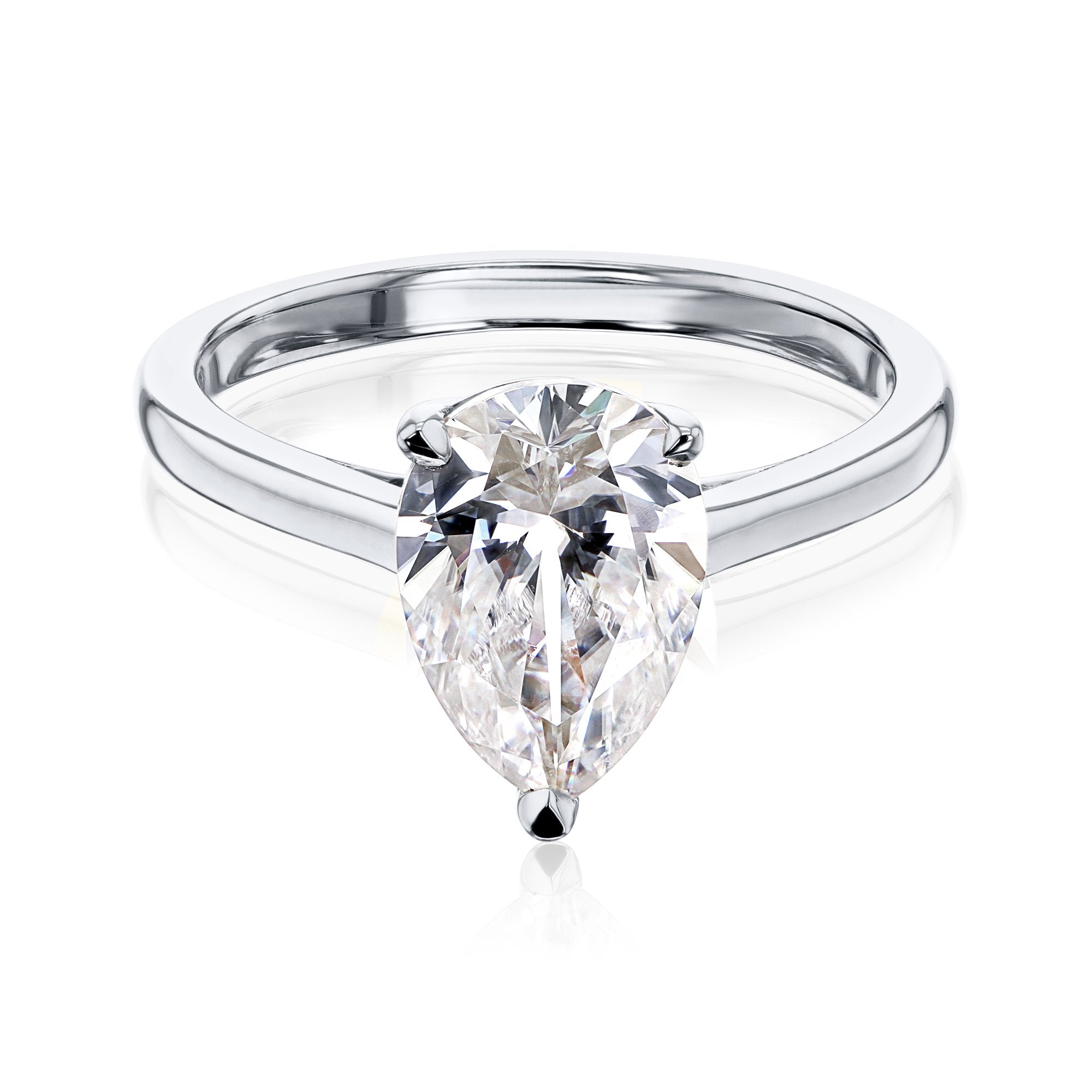 Kobelli Pauline Pear Solitaire Ring