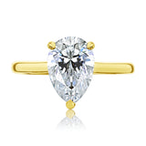 Pauline Pear Solitaire Ring