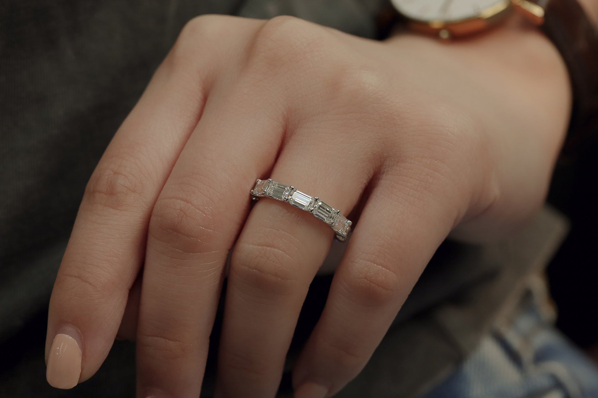 Kobelli East West Lab Grown Diamond Eternity Band