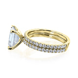 Kobelli 1.75ct Emerald Moissanite and 3/4ct TDW Lab Grown Diamond Bridal Set