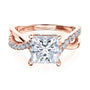 Kobelli 2 Carat Lab-grown Diamond Accented Ribbon Bypass Moissanite Engagement Ring