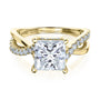 Kobelli 2 Carat Lab-grown Diamond Accented Ribbon Bypass Moissanite Engagement Ring