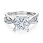Kobelli 2 Carat Lab-grown Diamond Accented Ribbon Bypass Moissanite Engagement Ring