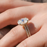 0.4 Carat Lab Grown Diamond Near Eternity Bara Ring