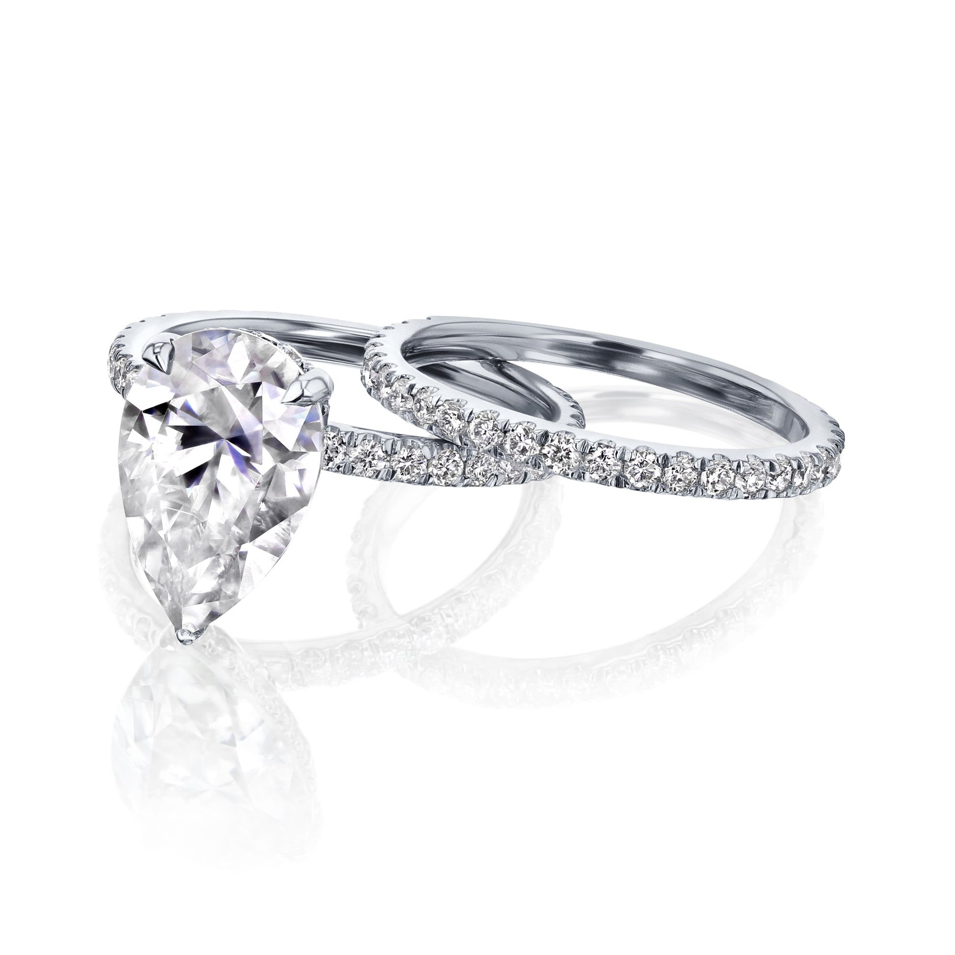 Kobelli Moissanite Wedding Ring Set