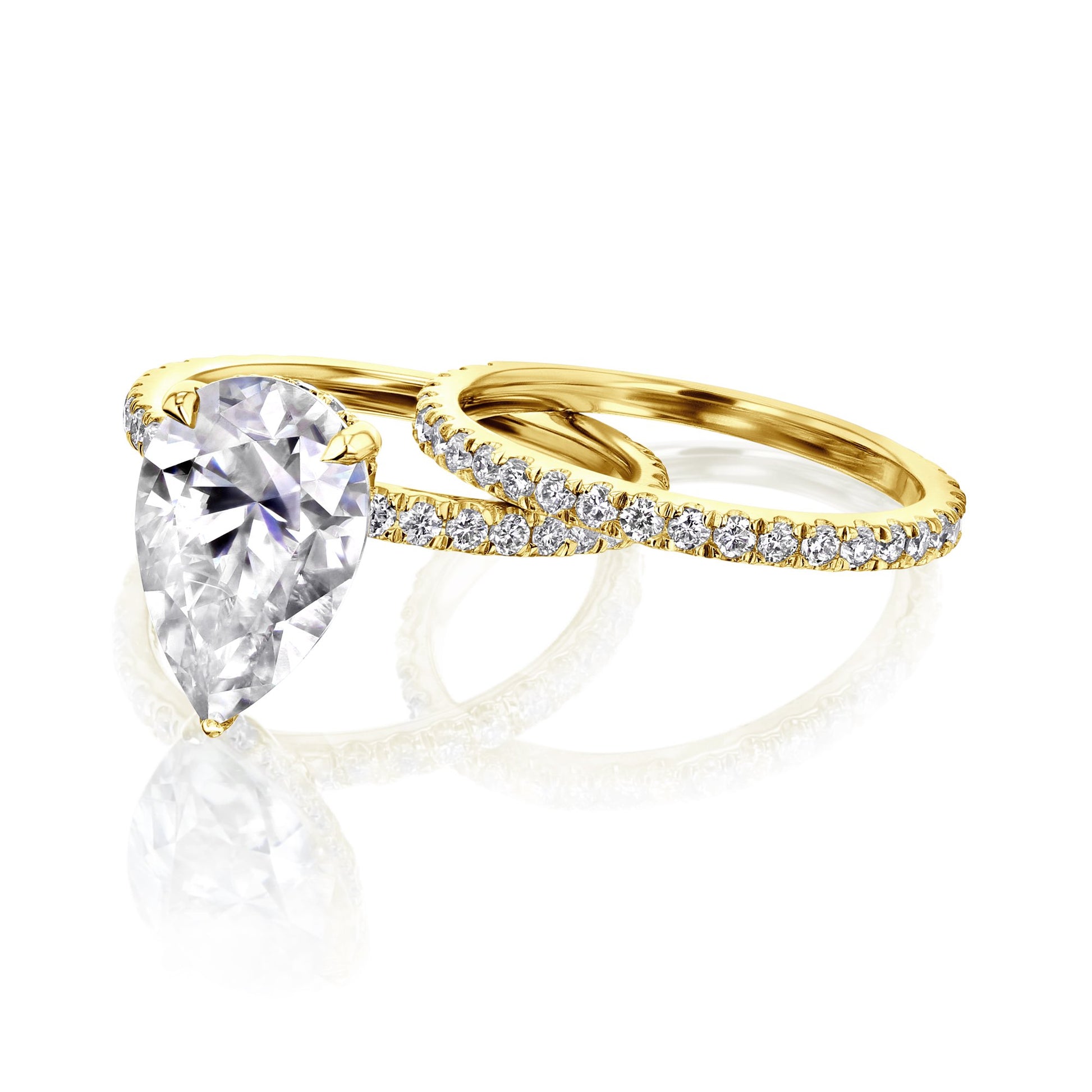 Kobelli Moissanite Wedding Ring Set