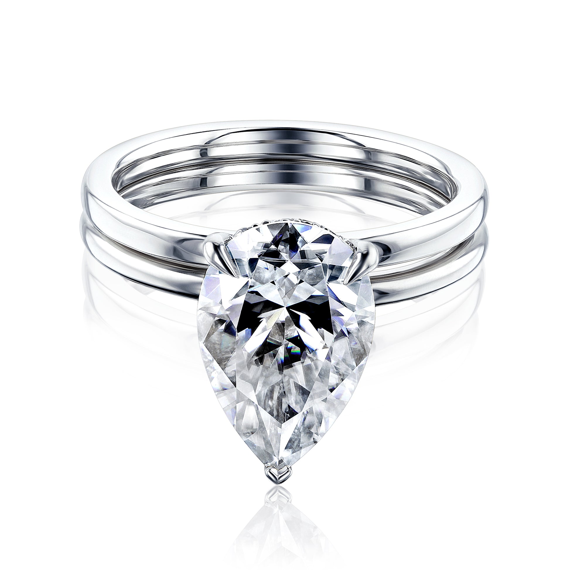 3.6 Carat Moissanite Piper Bridal Set