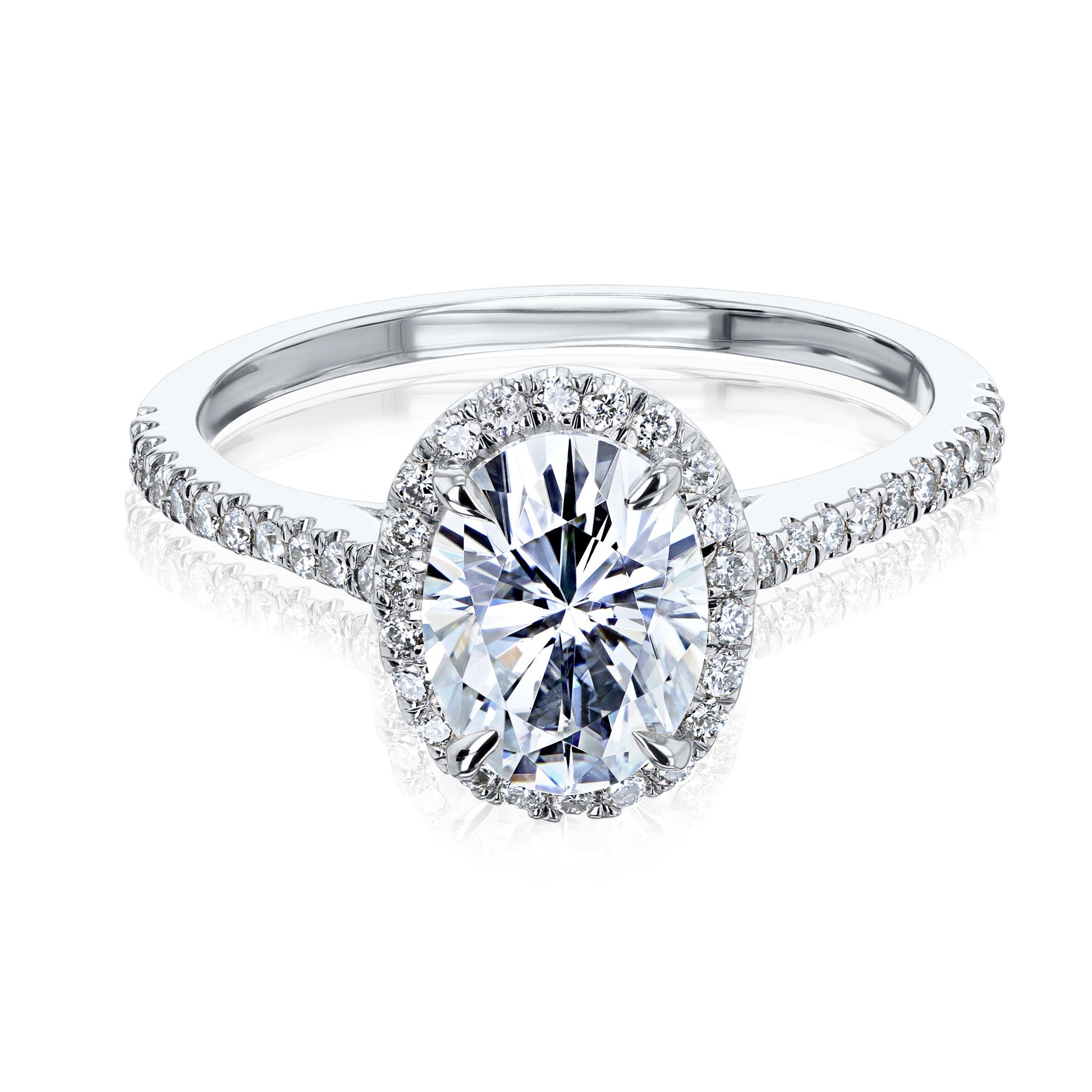 Kobelli 1.5ct Classic Oval Halo Engagement Ring