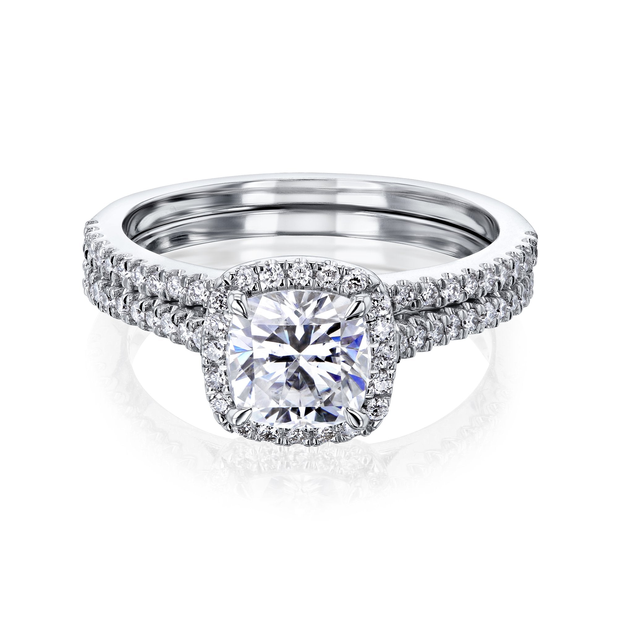 Kobelli Moissanite Wedding Ring Set