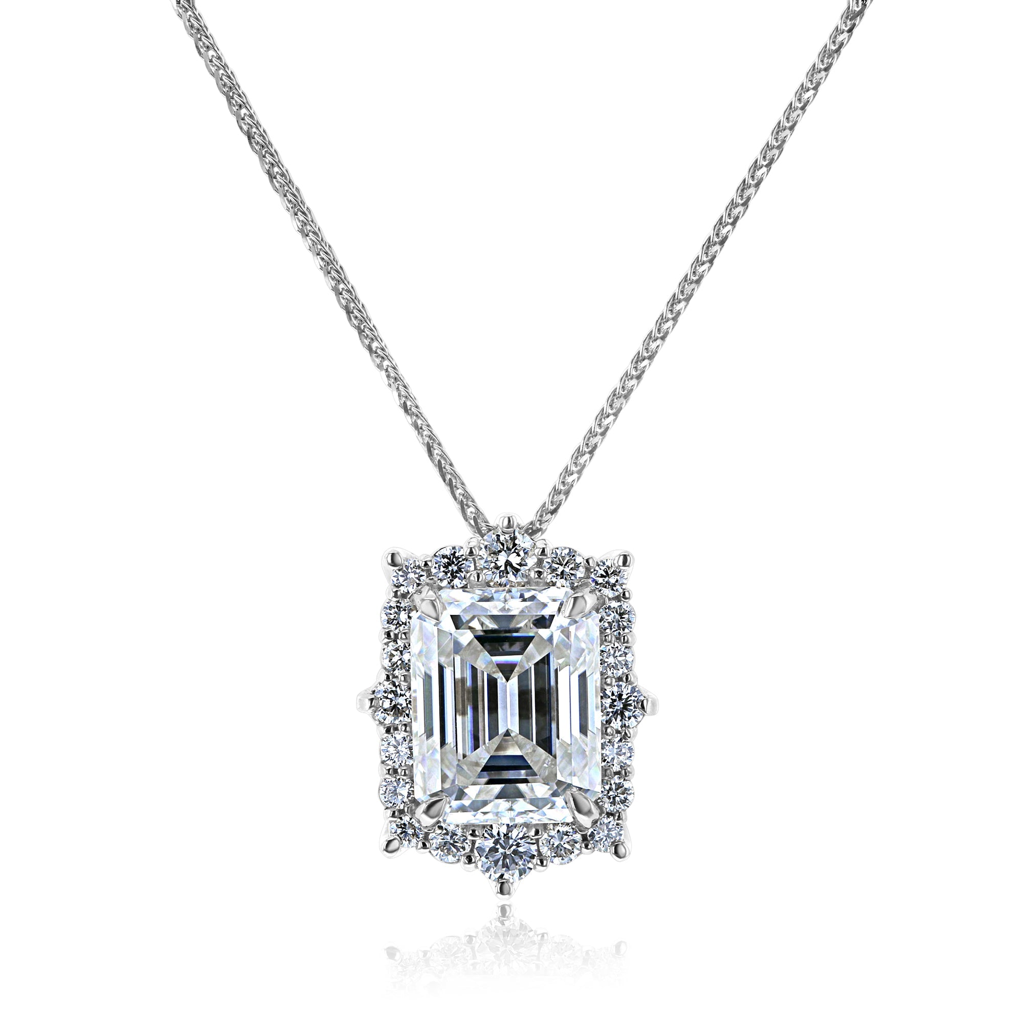 Kobelli Elizabeth Diamond & Moissanite Necklace