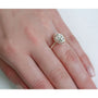 Kobelli Pear Shape Forever One Moissanite Halo Ring
