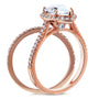 Kobelli Pear Shape Moissanite Halo Bridal Set (2 3/5 CTW)