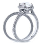 Kobelli Pear Shape Moissanite Halo Bridal Set (2 3/5 CTW)