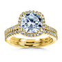 2.4 Carat Moissanite Cushion Capri Bridal Set