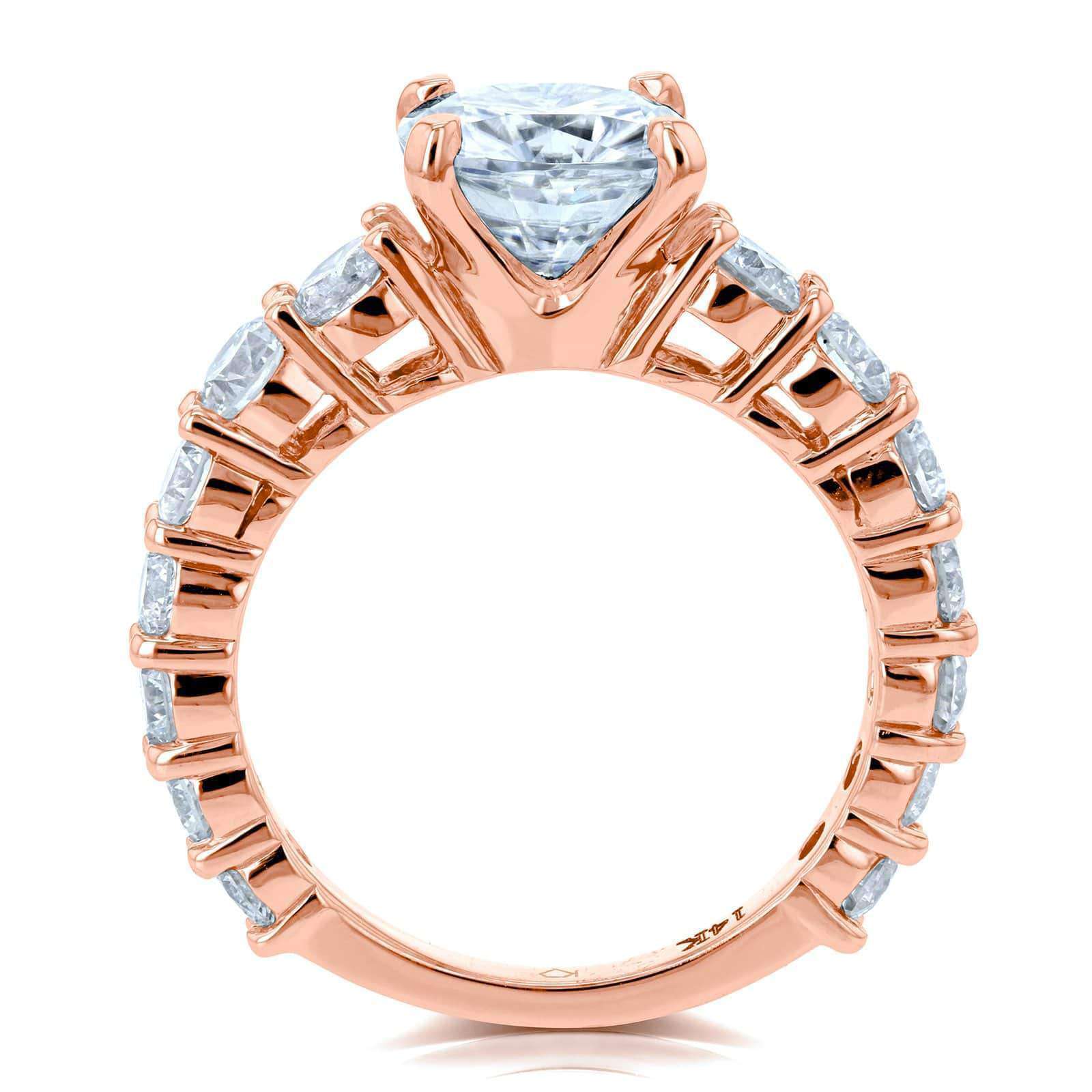 3.3 Carat Moissanite Cushion Lavish Ring