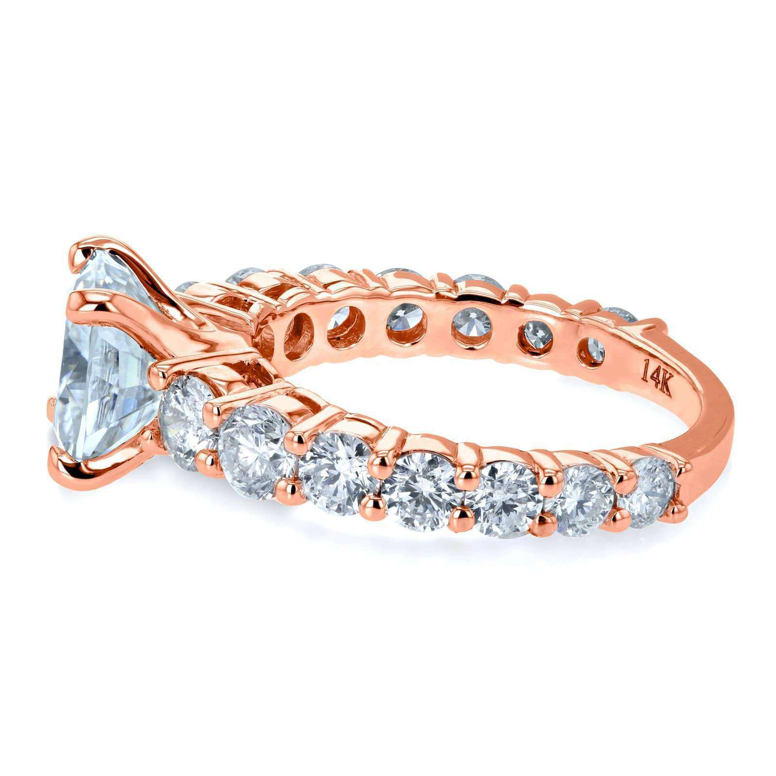 3.3 Carat Moissanite Cushion Lavish Ring