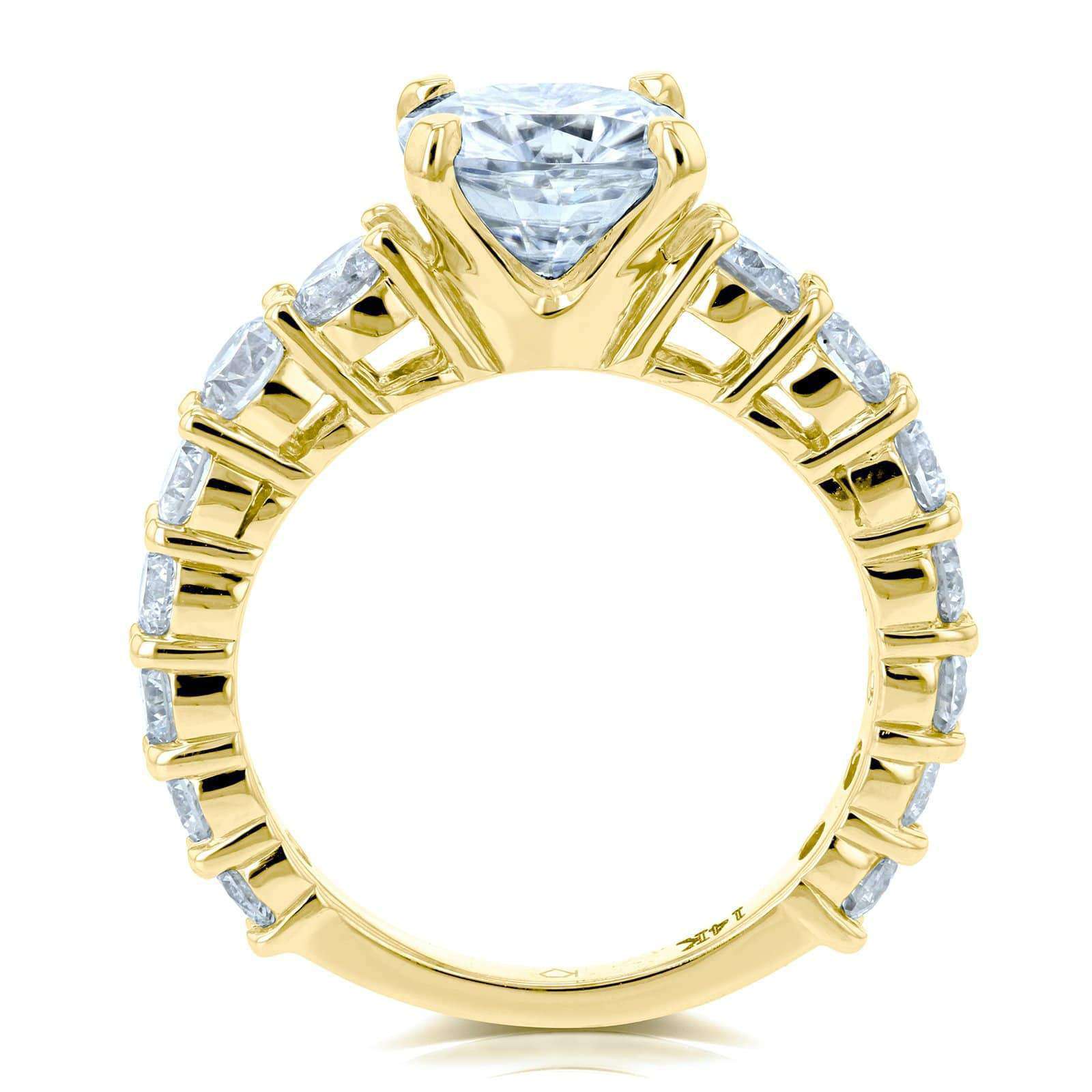 3.3 Carat Moissanite Cushion Lavish Ring