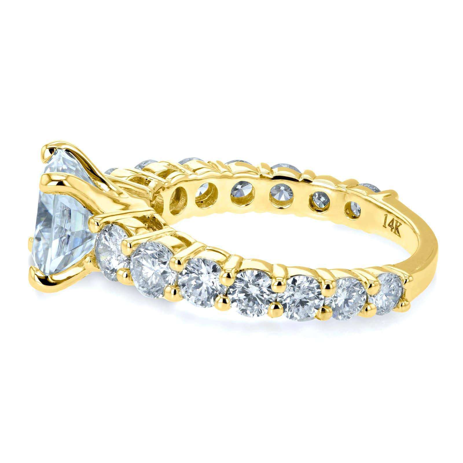 3.3 Carat Moissanite Cushion Lavish Ring