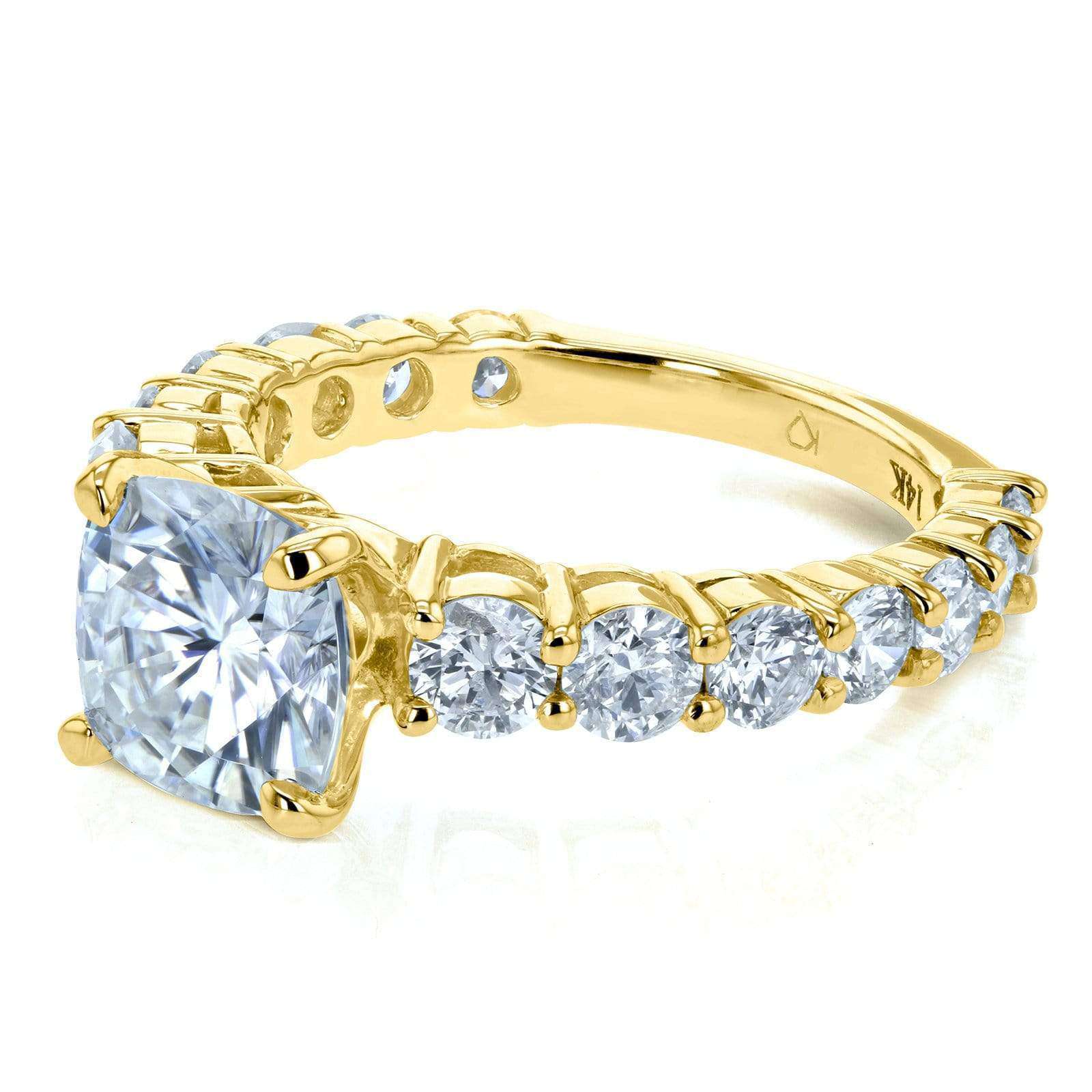3.3 Carat Moissanite Cushion Lavish Ring