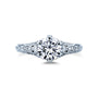 1.16 Carat Moissanite 6-Prong Ornate Ring