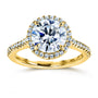 2.14 Carat Moissanite Round Capri Ring (DEF/VS)