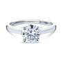 Kobelli 1ct Round Forever One Moissanite Volutes W-Head Ring
